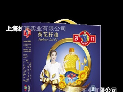 多力葵花籽油礼盒装1.8L×2瓶 物理脱壳压榨节日礼盒装 团购批图2