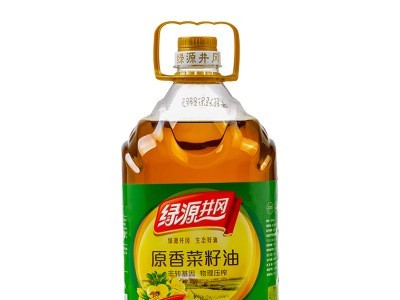 绿源井冈 原香菜籽油5L 纯菜籽油 物理压榨 食用粮油香菜油图3