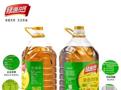 绿源井冈 原香菜籽油5L 纯菜籽油 物理压榨 食用粮油香菜油图2