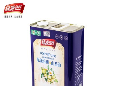 绿源井冈 纯山茶油3L食用油 物理压榨铁听装茶籽油图2