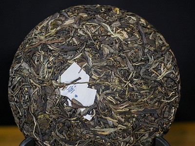 2018云南普洱茶珍藏布朗古树生茶饼357g厂家直销批发 生普七子饼图2