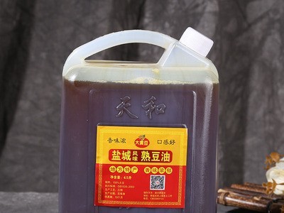 厂家供应豆油 浓香笨榨熟豆油5L 东北三级大豆油家用煲汤食用油图5