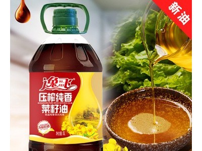 逸飞农家菜籽油5升食用油四级菜籽油粮油 植物油 菜油 批发价图3