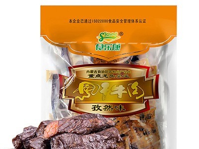 内蒙特产 风干牛肉干 食乐康手撕牛肉干办公室零食500g牛肉干图5