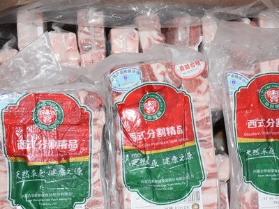 内蒙古草原蒙福羔羊羊腩块冷冻15kg火锅烧烤清炖红烧食材工厂批发图3