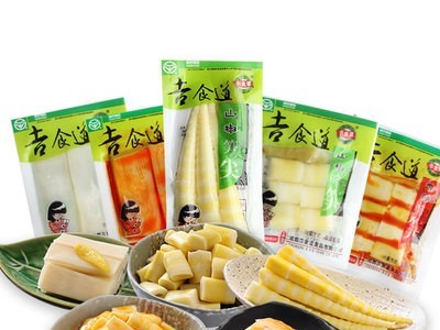 吉食道竹笋四川特产休闲散称零食小吃香辣泡椒笋尖笋干笋片500g图2