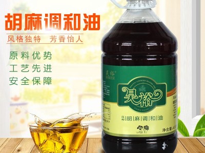 昊裕一级4.5L调和油 家用酒店食用胡麻油调和油 厂家直销图4