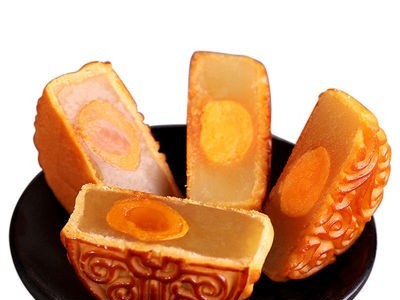 36个包邮广式莲蓉味蛋黄月饼批发水果味豆沙五仁月饼中秋月饼图4