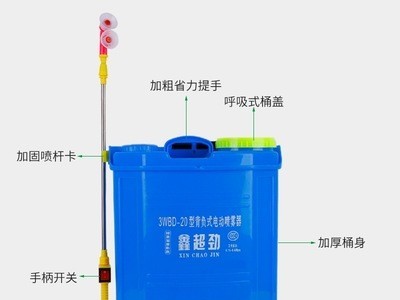 加厚八角18L/20L智能农用背负式电动喷雾器打药机图3