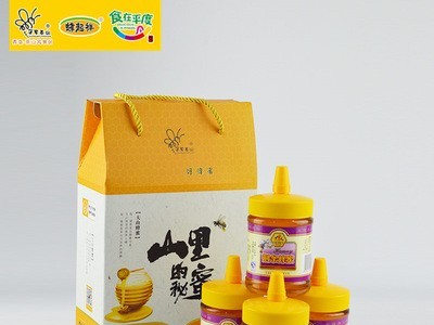 现货供应 礼盒装荆条蜂蜜 蜂巢蜜批发土蜂蜜蜂窝蜜500g 量大优惠图2